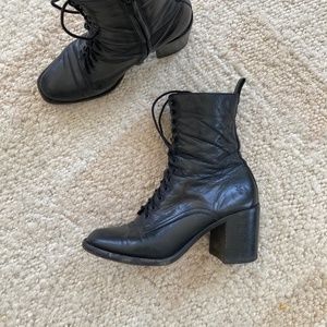 Frye lace up boots
